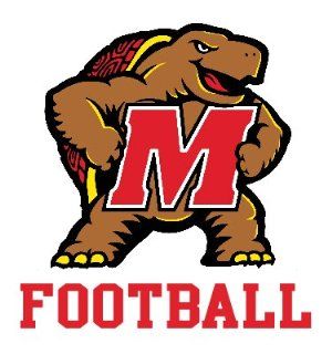 UNIVERSITY OF MARYLAND TERRAPINS FOOTBALL clear vinyl decal car truck sticker: Everything Else