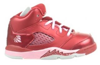 Jordan 5 Retro (TD) Valentine's Toddler Baby Shoes Gym Red/Ion Pink Gym Red/Ion Pink 440890 605 4.5: Fashion Sneakers: Shoes