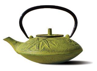Old Dutch Cast Iron Sakura Teapot, 37 Ounce, Moss Green: Kitchen & Dining