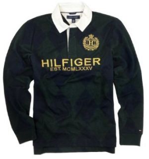 Tommy Hilfiger Mens Heritage Argyle Rugby Shirt (Small) at  Mens Clothing store