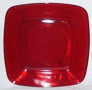 Ruby Red Fire King Charm Luncheon Plate Anchor Hocking Glass Company  Other Products  