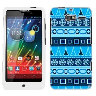 Motorola RAZR M Aztec Blue Pattern Phone Case Cover: Cell Phones & Accessories
