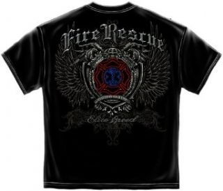 Firefighter T shirt Elite Breed Rise Above Fear: Clothing