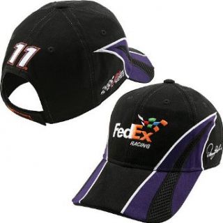 2009 DENNY HAMLIN FedEx PIT CAP Nascar Hat 11 Black ADJ: Clothing