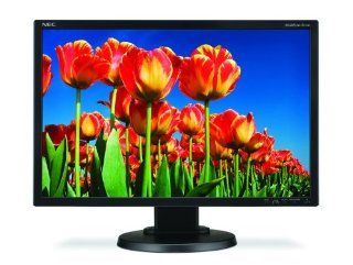 NEC E222W BK 22 inch Widescreen LCD Monitor 1680X1050 DVI PIVOT HT ADJ Black: Computers & Accessories