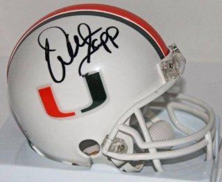 Autographed Warren Sapp Mini Helmet   Miami   PSA/DNA Certified   Autographed College Mini Helmets: Sports Collectibles