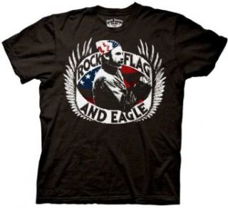 It's Always Sunny In Philadelphia Rock Flag and Eagle Black T shirt Tee (XXX Large (3X)): Clothing