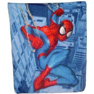 Super Hero Spiderman Fleece Throw Blanket   Soft, Warm and Cuddly, Size Approximately 50" X 60": Toys & Games
