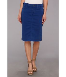 NYDJ Emma Skirt Fine Line Twill Womens Skirt (Blue)