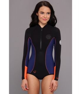 Rip Curl G Bomb 1MM L/S Spring Suit High Cut Womens Wetsuits One Piece (Multi)