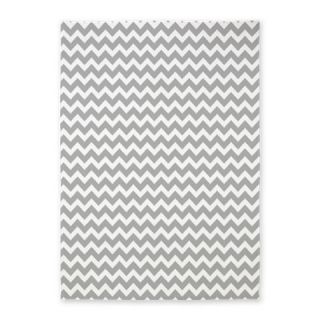 CafePress Light Gray Chevrons Zigzag Pattern 5x7Area Rug