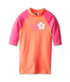 Roxy Kids Island Fever S/S Surf Shirt Girls Swimwear (Pink)