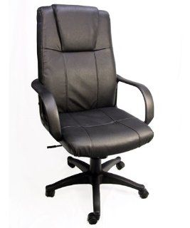 Royale Leather Executive Office Chair / High Back w/ Gas Lift & Tilt and Ergonomic Lumbar Support   Executive Chair Real Leather