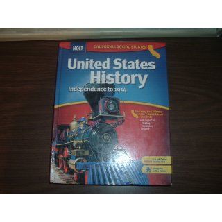 Holt United States History California: Student Edition Grades 6 8 Beginnings to 1914 2006: RINEHART AND WINSTON HOLT: 9780030412288: Books