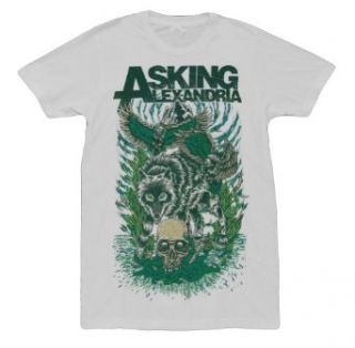 Asking Alexandria   Mens Winter Wolf T Shirt, Size: X Large, Color: As Shown: Clothing