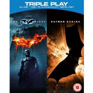 The Dark Knight   Batman Begins Blu ray +DVD + Ultraviolet Digital Copy <Region Free > (Triple Play): Christopher Nolan, David S. Goyer, Morgan Freeman, Michael Cain Christian Bale: Movies & TV