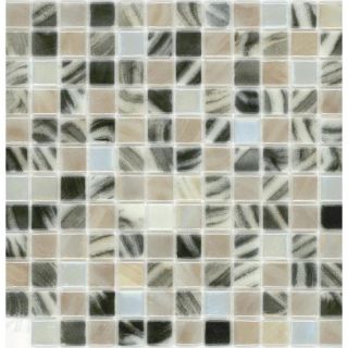 Elida Ceramica Recycled Tiger Glass Mosaic Square Indoor/Outdoor Wall Tile (Common: 12 in x 12 in; Actual: 12.5 in x 12.5 in)