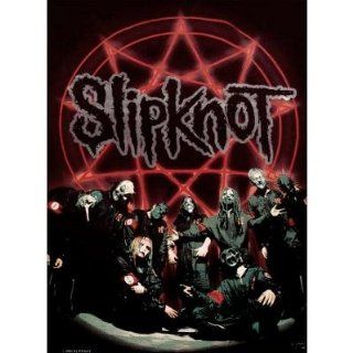 Slipknot   Below Pentagram in Circle Fabric Poster   Prints