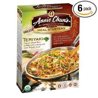 Annie Chun's Teriyaki Chow Mein Noodles & Sauce, 8.2 Ounce Boxes (Pack of 6) : Chow Mein Dishes : Grocery & Gourmet Food