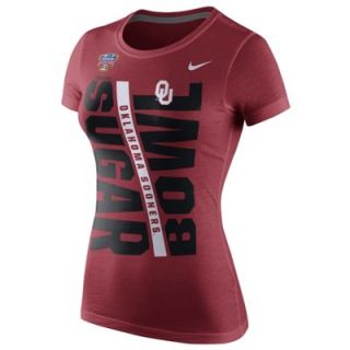 Nike Oklahoma Sooners Ladies 2014 Sugar Bowl Bound T Shirt   Crimson