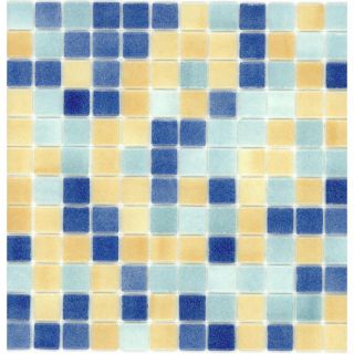 Elida Ceramica Recycled Beach Glass Mosaic Square Indoor/Outdoor Wall Tile (Common: 12 in x 12 in; Actual: 12.5 in x 12.5 in)