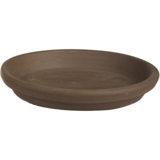 Norcal Pottery 1 in H x 5 in W x 6.07 in D Brown Clay Indoor/Outdoor Saucer
