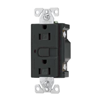 Cooper Wiring Devices 15 Amp Silver Granite Decorator Single Electrical Outlet