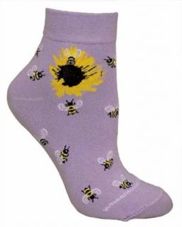 Wheel House Designs Women's Bee Socks 9 11 Purple at  Womens Clothing store