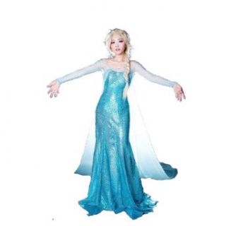 Huimani Frozen Snow Queen Elsa Fancy Dress Cosplay Costume: Clothing