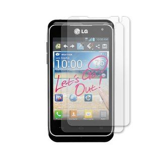 LG Motion 4G MS770 Clear Screen Guard Protector (Twin pack): Cell Phones & Accessories