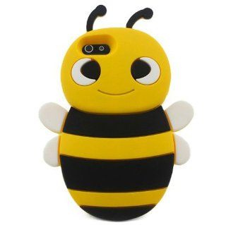 S9D 3D Animal Bee Cute Silicon Soft Back Cover Case Protecter For iPhone 4 4S: Cell Phones & Accessories