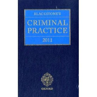 Blackstone's Criminal Practice 2011 (9780199589265): David Ormerod, Anthony Hooper: Books
