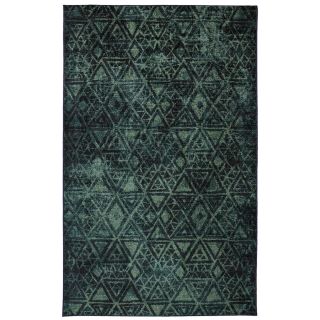 Mohawk Home Indie Pattern 8 ft x 10 ft Rectangular Green Geometric Area Rug