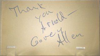 Corey Allen Vintage Autograph   Director / Actor   Very Rare Signature   Inscribed   3x5 Card   Rebel Without a Cause / Juvenile Queen / Party Girl / Star Trek Next Generation   Very Collectible: Corey Allen: Entertainment Collectibles