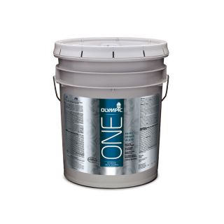 Olympic ONE One 619 fl oz Interior Satin White Latex Base Paint and Primer in One with Mildew Resistant Finish