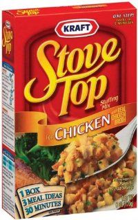 Stove Top Stuffing Mix for Chicken 6 oz (Pack of 28) : Packaged Stuffing Side Dishes : Grocery & Gourmet Food