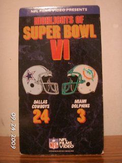 NFL Highlights of Super Bowl  6: Dallas Cowboys vs. Miami Dolphins [VHS]: Cowboys, Dolphins: Movies & TV
