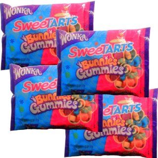Wonka SweeTARTS Bunnies Gummies Easter Candy, Four 11 ounce Packages : Grocery & Gourmet Food