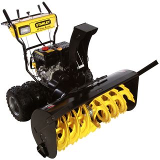 Stanley 420 cc 45 in Two Stage Electric Start Gas Snow Blower with Headlight