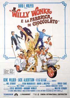 WILLY WONKA AND THE CHOCOLATE FACTORY 1971 Original Italian Due Fogli Movie Poster Gene Wilder: Gene Wilder: Entertainment Collectibles