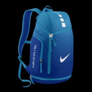 nike elite backpack blue and white