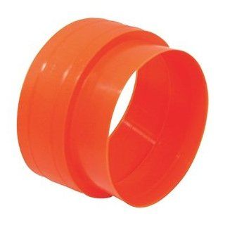 Corrugated Pipe Connector, Plastic, Orange   Pipe Fittings  
