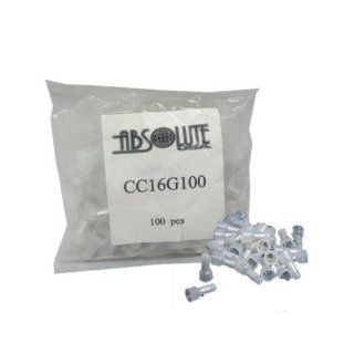 Absolute CC16G100 Crimp Caps 100 Pcs. for many different types of car audio and security Installations : Vehicle Speaker Connectors : Car Electronics