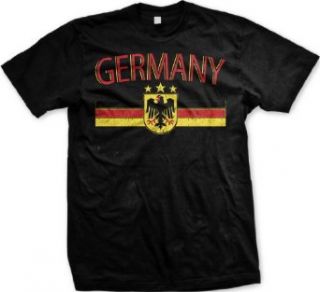 Germany Eagle Crest International Soccer T shirt, German Soccer Mens T shirt: Clothing
