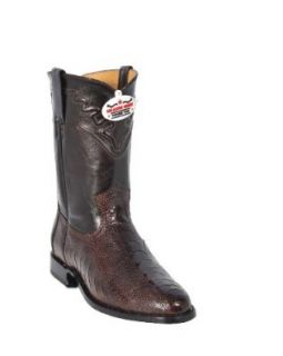 Los Altos Men's Ostrich Leg Cowboy Boots (11+EE+Mens+US, Brown): Shoes