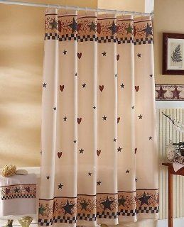 Country Star Bathroom Shower Curtain : Everything Else
