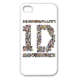 Apple iPhone 4 4G 4S COLLAGE SYMBOL ONE DIRECTION 1D BOY BAND WHITE Sides Case Cell Phones & Accessories