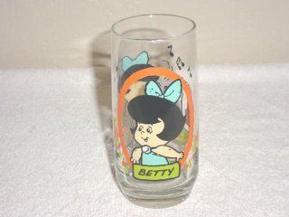1986 Flintstone Kids Betty Glass Tumbler from Pizza Hut : The Flintstones Pizza Hut Glasses : Everything Else