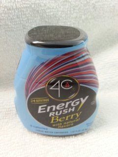 4c Energy Rush Liquid Water Enhancer Berry 1.62 Oz. (Pack of 4) : Soda Soft Drinks : Grocery & Gourmet Food