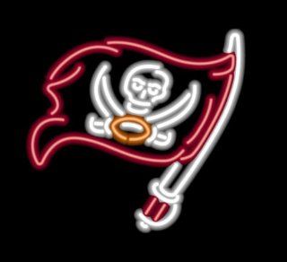 NFL Tampa Bay Buccaneers FootBall Real Glass Tube Neon Light Sign 24" X 24" Lower Price + Lower Shipping Rate the Best Offer!    